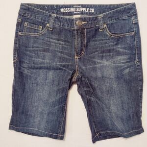 MOSSIMO FIT6 Women's Junior Size 11 Girls 5-Pocket Cotton Blend Denim Shorts